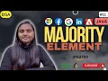 Majority Element in an Array LeetCode Arrays JAVA DSA