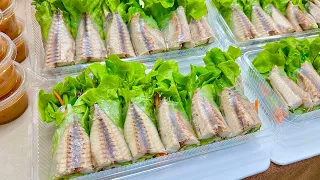 เมี่ยงปลาทูพร้อมทานสูตรทำขายกำไรดี น้ำจิ้มถั่วตัดรสเด็ด!อร่อยมาก