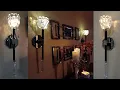 DIY Glam Wall Sconces Elegant Room Decor DIY How to make Black Glamorous DIY Wall Lightings