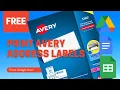 FREE Avery Address Labels from Google Docs Sheets