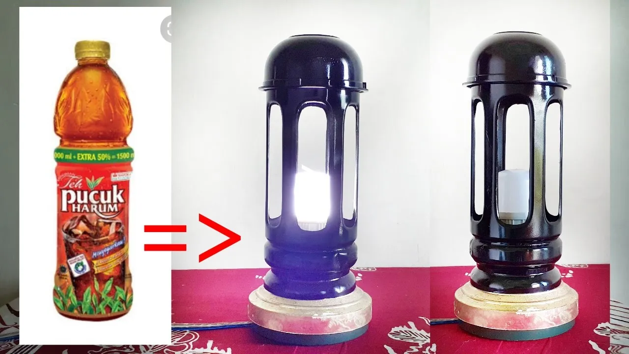 Cara Mudah Membuat Lampu Hias Dari Botol Bekas