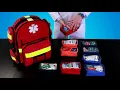 Primacare KP-4183 Trauma Emergency Medical Supplies Trauma Back Pack Bag for Holding O2 Tank 17x6x19