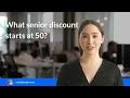 What senior discount starts at 50
