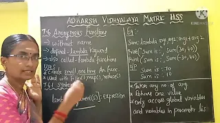 XII 6 - Anonymous Functions