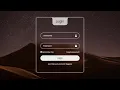Modern Login Form Using HTML - CSS Step by Step Tutorial