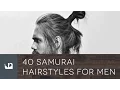 40 Samurai Hairstyles For Men - Man Bun