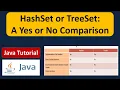 HashSet or TreeSet A Yes or No Comparison Java Collection Framework
