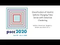 Classification of Electric Vehicle Charging Time Series with Selective Clustering