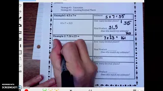 Multiplying Decimals Using Estimation