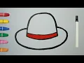 Cara menggambar topi pantai yang mudah | Cara menggambar topi | ansesta tv
