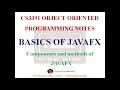 BASICS OF JAVAFX NOTES CS3391 OBJECT ORIENTED PROGRAMMING NOTES 2021 REGULATION CSE