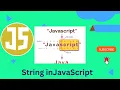 String in javascript part-1 for beginners