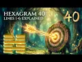 I Ching Hexagram 40 Moving Lines Explained Step-by-Step