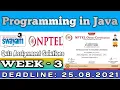 NPTEL Programming in Java Week 3 Assignment 3 Nptel NPTEL JAVA Solution July 2021