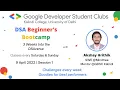 DSA Beginner s Bootcamp by Mr Akshay Hrithik SWE Mindtree Day 2