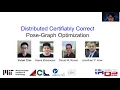 T - 2021 Presentation Distributed Certifiably Correct Pose-Graph Optimization