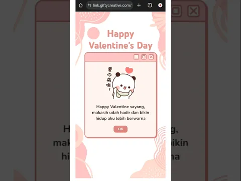 Ucapan Online Happy Valentine's Day #valentinesday #valentine #couplegift #valentinesdaygift