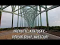 Wickliffe Kentucky to Poplar Bluff Missouri Drive with me on a Missouri highway