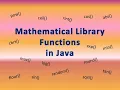 Mathematical Library Functions in Java