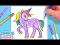 Easy DIY Drawing Colouring Of Wildstar From Unicorn Academy DIY s For Kids