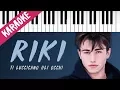 Download Lagu RIKI | Ti Luccicano Gli Occhi // Piano Karaoke con Testo
