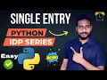 Python IDP Exam Single Entry Question Answer How Pass test Python Tutorial