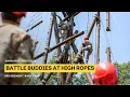 Battle Buddies at High Ropes 3rd Regiment Basic Camp CST 2023
