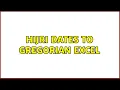 Hijri Dates to Gregorian Excel 2 Solutions