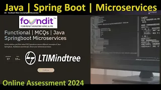 LTIMindtree Java Springboot Microservices Online Assessment 2024
