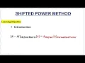 Shifted Power Method With Introduction