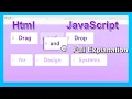 Drag and Drop using Html Css and Javascript