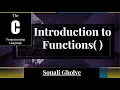 Functions in C programming Definition characteristics Advantages Declaration definition and eg