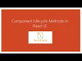 Lifecycle Methods In Reactjs - Mounting Phase
