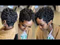 Low maintenance short curly quickweave tutorial