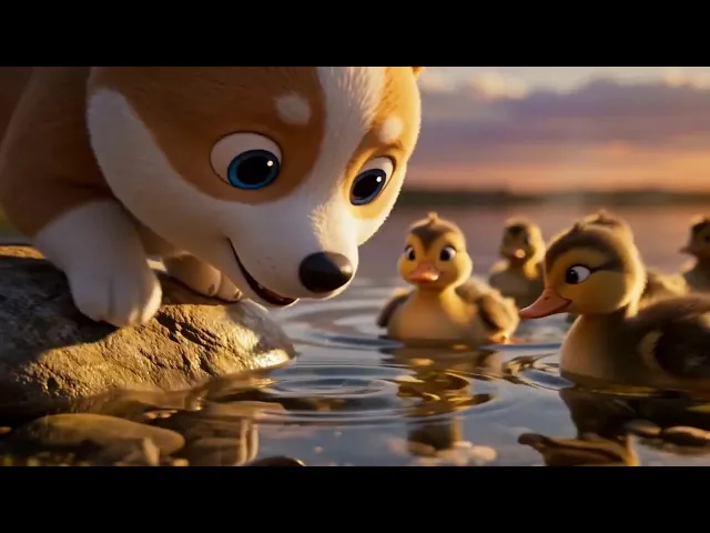 Moka Makes Friends With a Duck Family!