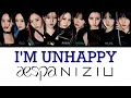 Download Lagu NiziU(니쥬) - I'm Unhappy | (Original by aespa) | AI Cover