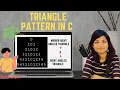 triangle pattern in c mirror right angle triangle right angle triangle Number triangle pattern in C