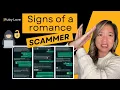 Real scammer texts Signs of a romance scammer