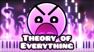 Piano Tutorial DJ Nate Theory Of Everything Geometry Dash Lvl 12 