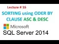 16 Sorting using Order by Clause in SQL Server Step by Step