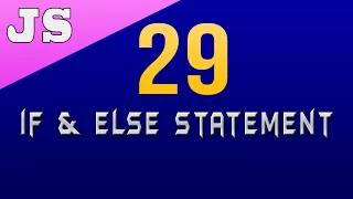 If and Else Statement in Javascript - 29
