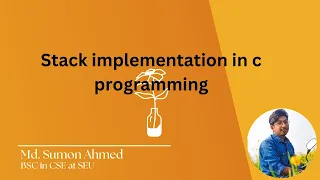 20 1 Implementation of Stack in C programming Data Structures and Algorithms Bangla Tutorials