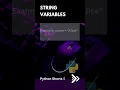 String Variables Python Shorts 05 Python Tutorial Deepak Radhakrishnan