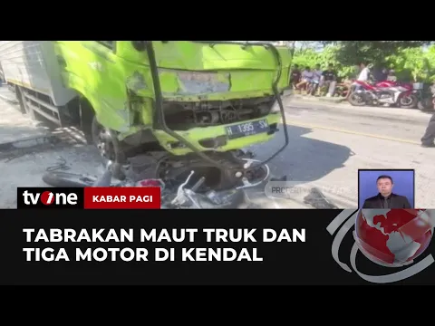 Kecelakaan Truk vs Motor di Kendal, Empat Orang Tewas
