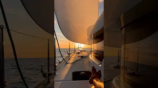The best feeling in the world… ⛵️☀️ #sailing #sunsetsail