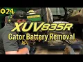 How to Remove Battery on John Deere XUV 835R Gator