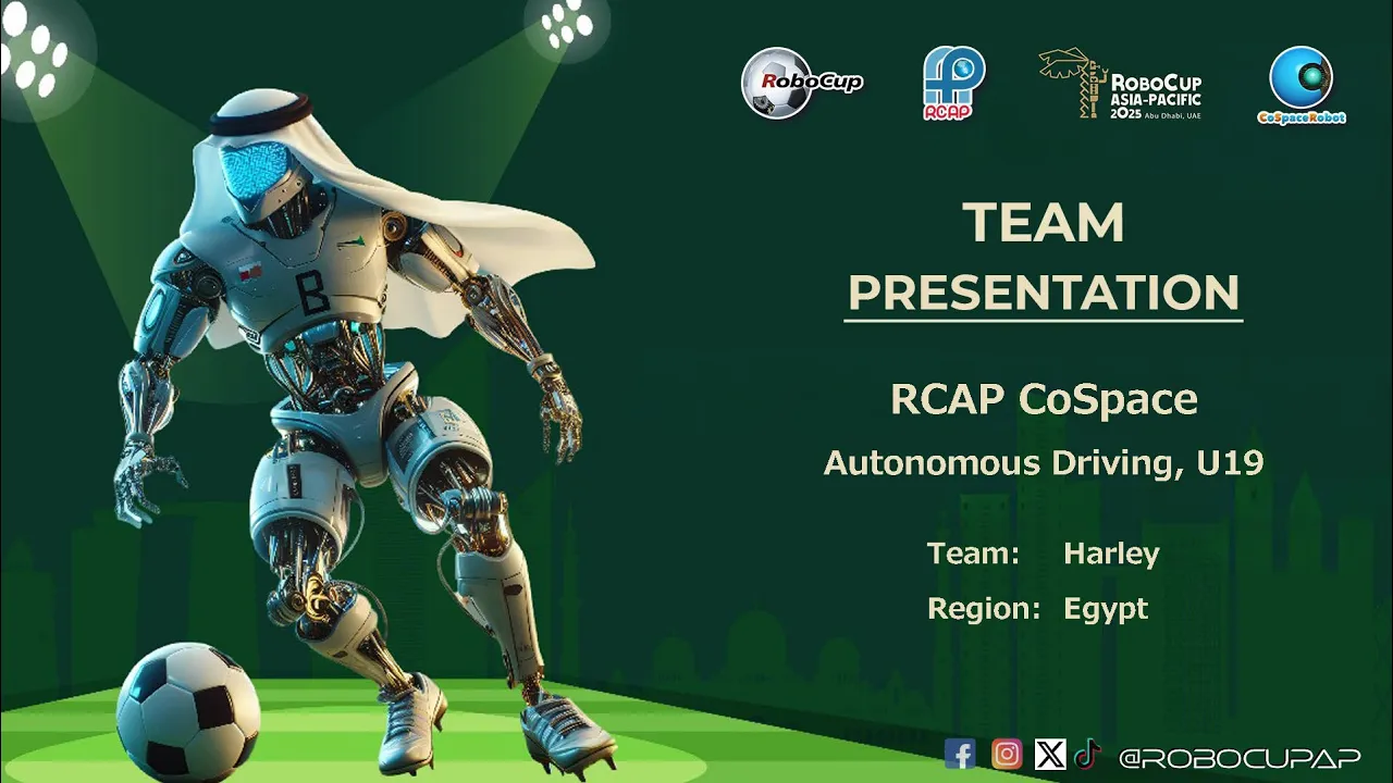 R25.2.11 - TEAM: Harley (Egypt) - RCAP CoSpace Autonomous Driving, U19 - RCAP 2025