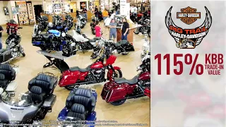 At Pig Trail H-D get 115 KBB Trade-In Value 3 99 APR for 60 Mos on new H-D Touring Motorcycles