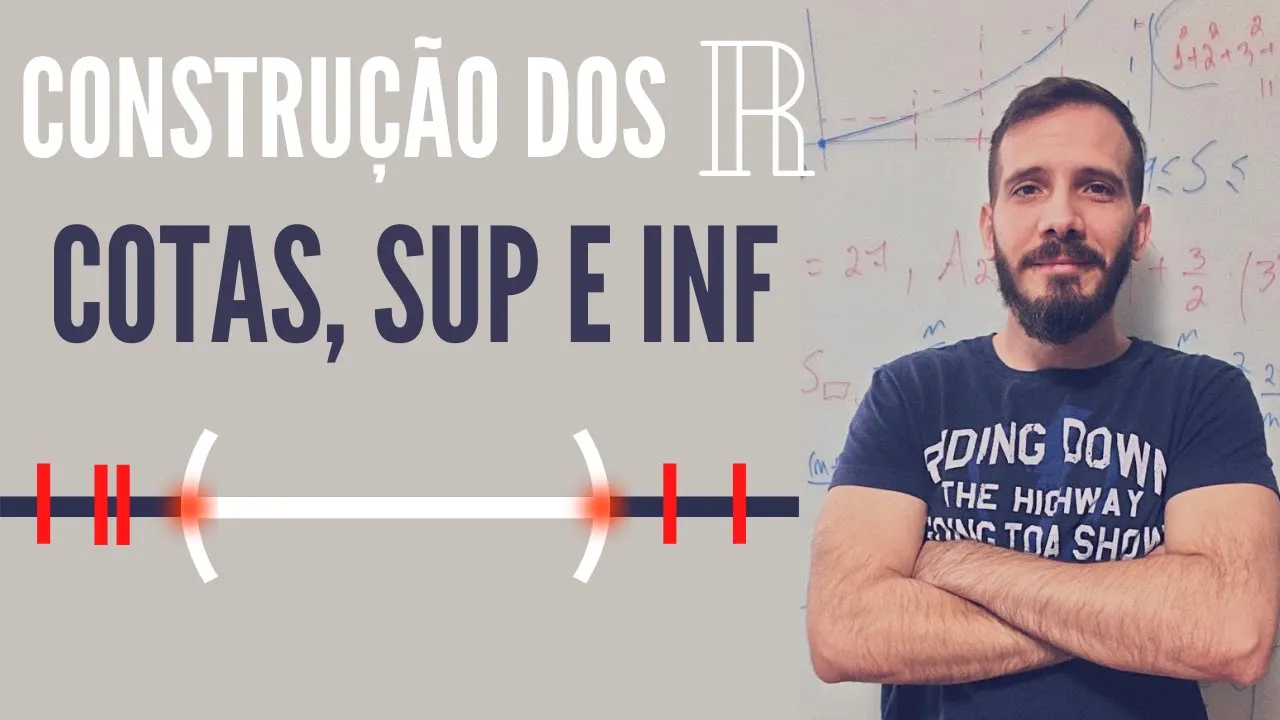 Cotas, Supremo e Ínfimo #ConstruçãoDosNúmerosReais Aula09 - Professor Eduardo Garcez