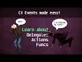 How to use C Events in Unity